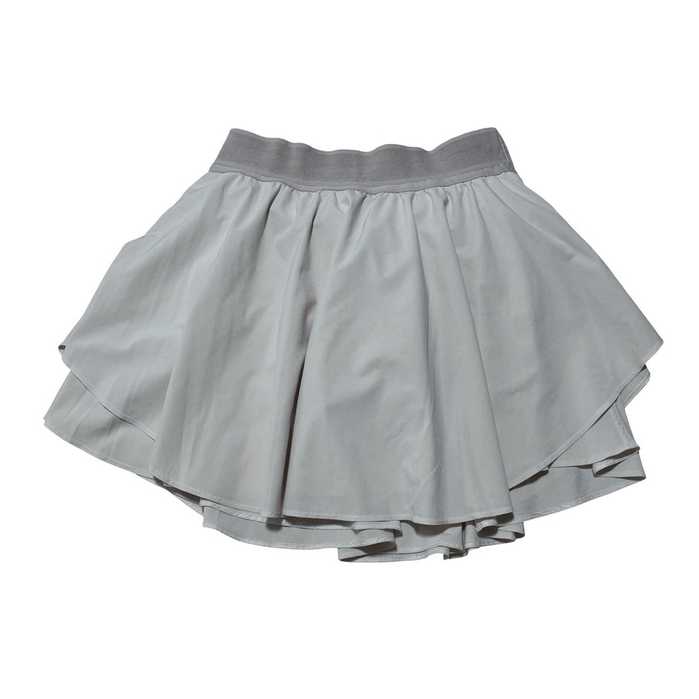 Lululemon Skirt Women's White Court Rival High Rise Tennis Stretch Lined 25 x 15
